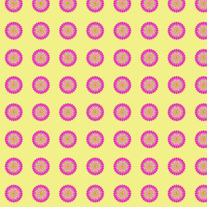 pink yellow background flower pattern