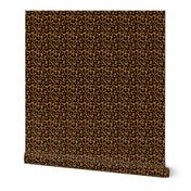 Medium Scale Animal Print - Leopard Black Tan and Brown Spots