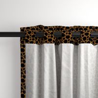 Medium Scale Animal Print - Dark Cheetah Black and Gold