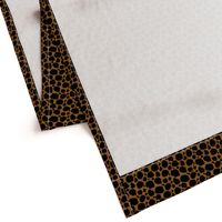 Medium Scale Animal Print - Dark Cheetah Black and Gold