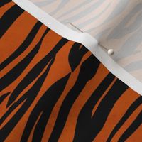 Medium Scale Animal Print - Orange and Black Tiger Stripes