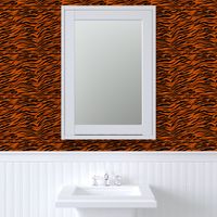 Medium Scale Animal Print - Orange and Black Tiger Stripes