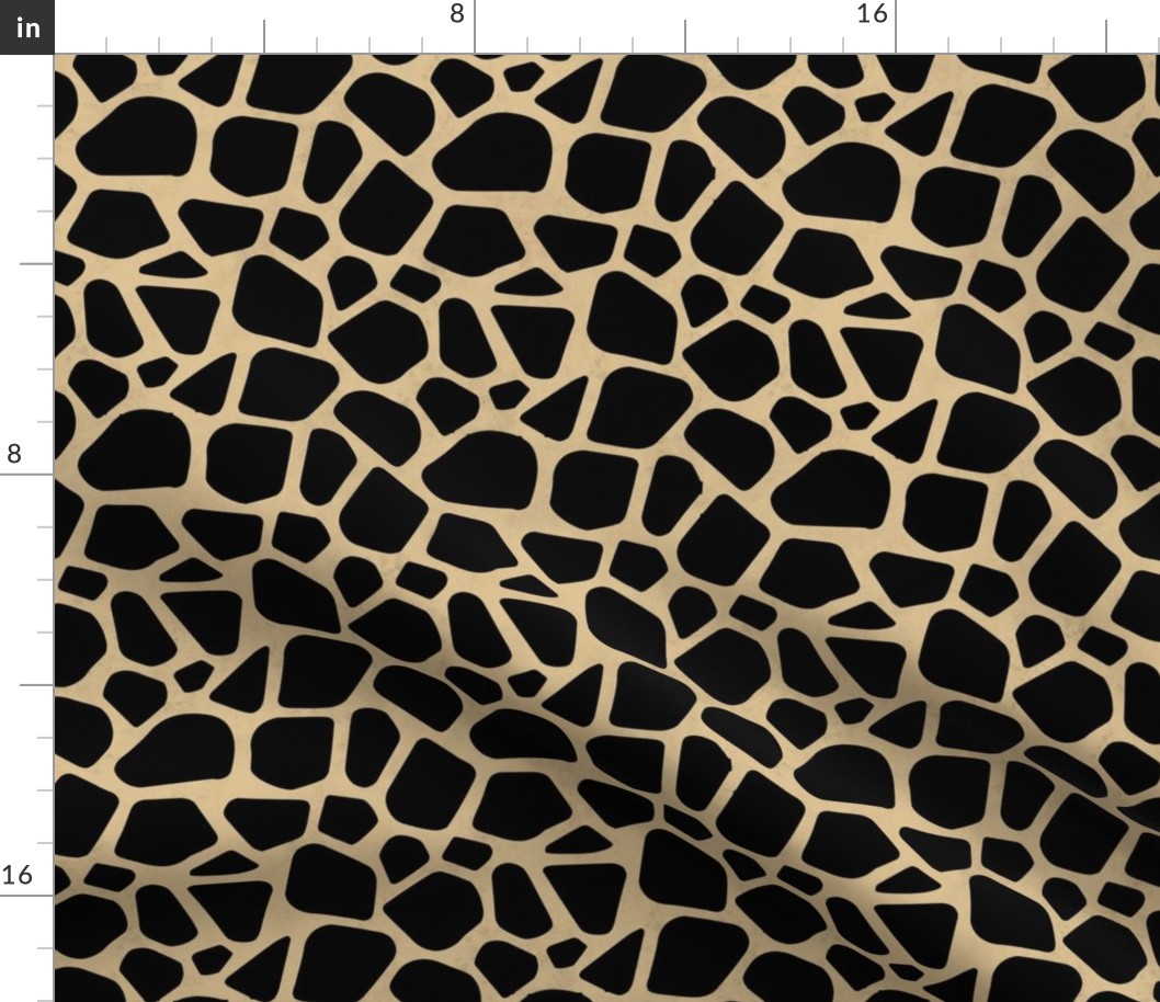 Medium Scale Animal Print - Dark Giraffe Spots