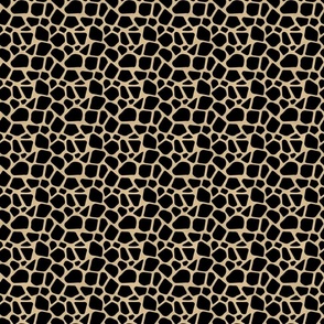 Small Scale Animal Print - Dark Giraffe Spots