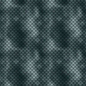 Silver Reptile Scales Fabric, Wallpaper and Home Decor
