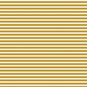 Small Dark Goldenrod Bengal Stripe Pattern Horizontal in White