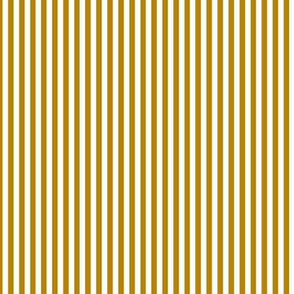 Small Dark Goldenrod Bengal Stripe Pattern Vertical in White