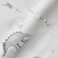 Neutral Watercolor Dinosaur for kids and babies