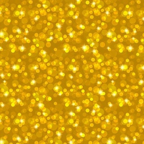 Small Sparkly Bokeh Pattern - Dark Goldenrod Color