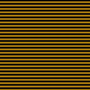 Small Dark Goldenrod Bengal Stripe Pattern Horizontal in Black