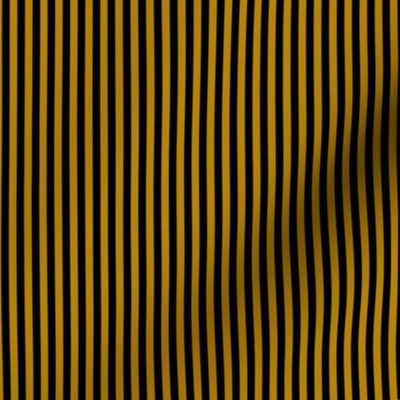 Small Dark Goldenrod Bengal Stripe Pattern Vertical in Black