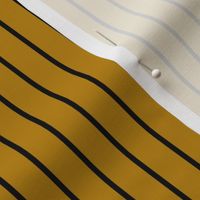 Dark Goldenrod Pin Stripe Pattern Vertical in Black