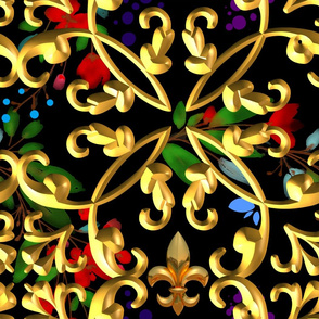 Ornate,baroque,motifs,ornaments pattern 