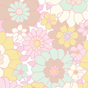 Avery Floral Pastel Candy- large scale