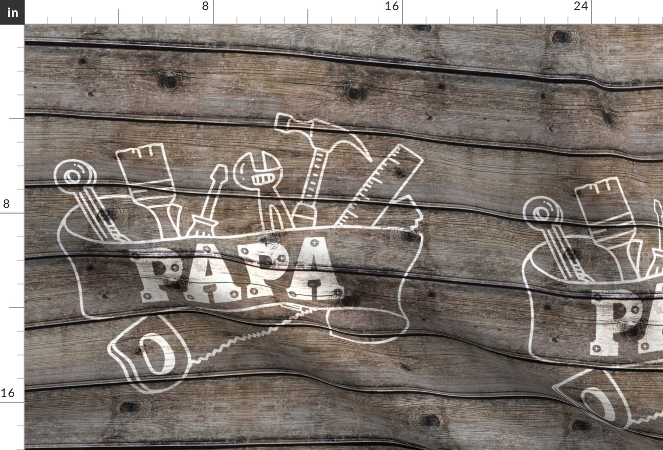Papa Tools 18 inch square on barn wood