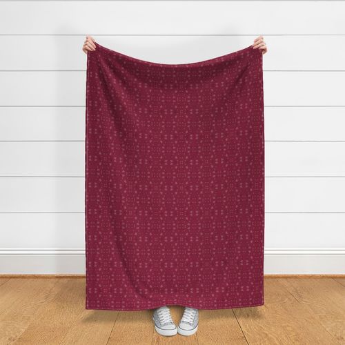 Mudcloth - Maroon, 3.5x3.5