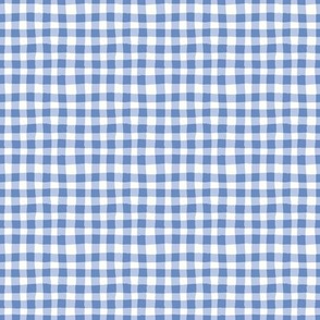 Blue Check Fabric, Wallpaper and Home Decor | Spoonflower