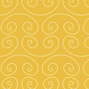 yellow swirls by rysunki_malunki