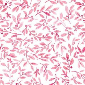 Leafy Berry Ditsy | Pink