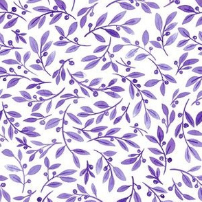 Leafy Berry Ditsy | Purple
