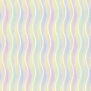sweet pastel rainbow stripes by rysunki_malunki