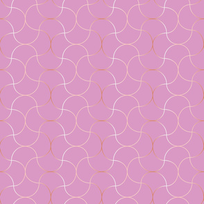 simple linear geo on pink by rysunki_malunki