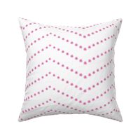 pink floral stars chevron on white by rysunki_malunki