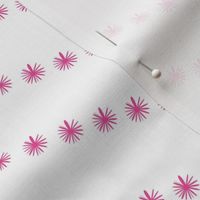 pink floral stars chevron on white by rysunki_malunki