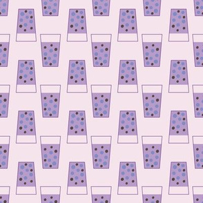 purple taro pearl tea by rysunki_malunki