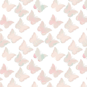 pastel butterflies