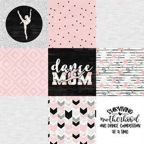 Dance Mom//Pink - Wholecloth Cheater Quilt