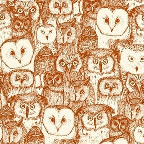 just owls rust pearl small