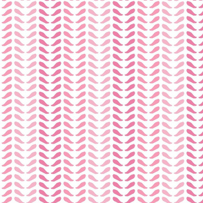 Dahlia Herringbone Pink on white