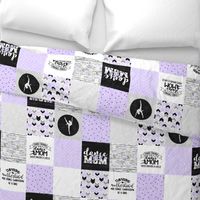 Dance Mom//Light Purple - Wholecloth Cheater Quilt