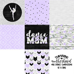Dance Mom//Light Purple - Wholecloth Cheater Quilt