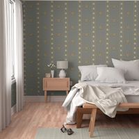 Berry Flower Stripe - Golden Gray