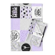 Dance Mom//Light Purple - Wholecloth Cheater Quilt