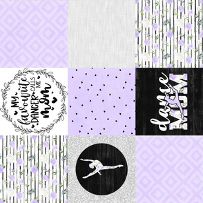 Dance Mom//Light Purple - Wholecloth Cheater Quilt