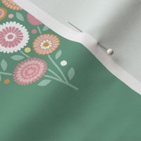 floral diamond in spring colors