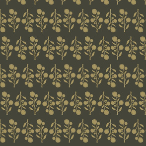 Wildflower - Black and gold small