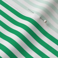 Jade Green Bengal Stripe Pattern Vertical in White