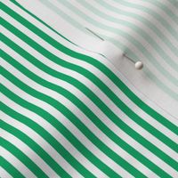 Small Jade Green Bengal Stripe Pattern Vertical in White