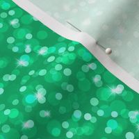 Small Sparkly Bokeh Pattern - Jade Green Color