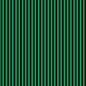 Small Jade Green Bengal Stripe Pattern Vertical in Black