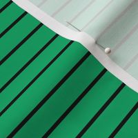 Jade Green Pin Stripe Pattern Horizontal in Black