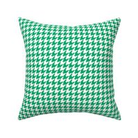 Houndstooth Pattern - Jade Green and White