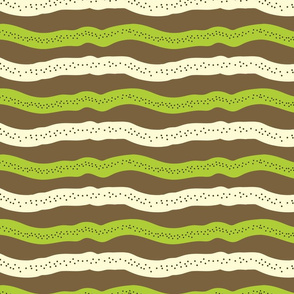 kiwi fruit inspired stripes by rysunki_malunki