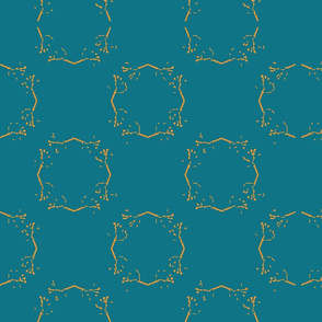 simple tiling on turquoise by rysunki_malunki