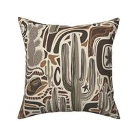 Home on the Range-muted cowhide
