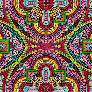 mandala couleurs chatoyantes